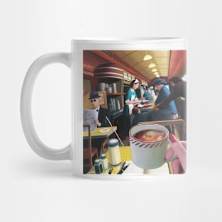 Blue Plate Special by Jeff Lee Johnson Mug